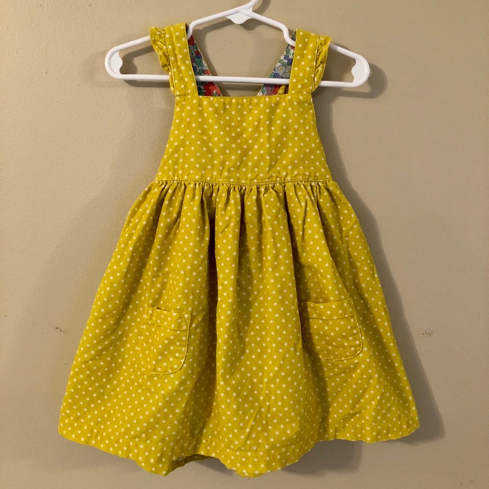 Polka dot yellow dress